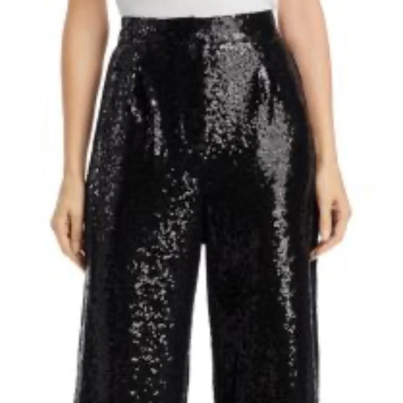 NWT WAYF Encore Wide Leg Sequin Pants - Picture 3 of 7
